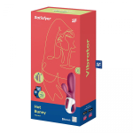 Малиновый вибратор-кролик с функцией нагрева 17,5см Satisfyer Hot Bunny