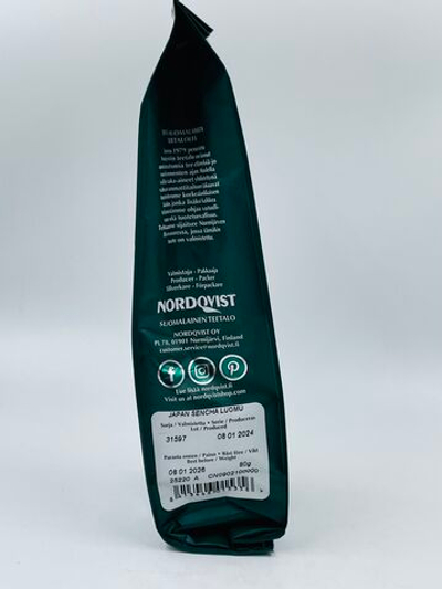 Зелёный чай Nordqvist "Японская сенча" Japan Sencha Organic 80 г (из Финляндии)