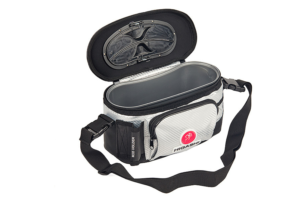 Кан рыболовный HIGASHI Live bait box 4.5L silver/black