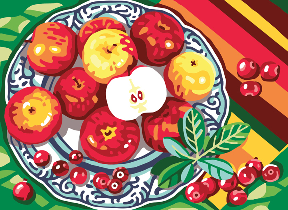 "Яблоки"-6314 канва с рисунком