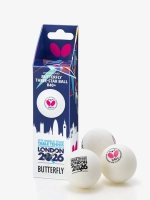 Мячи для настольного тенниса Butterfly 3*** R40+ Ball London WTTTC 2026