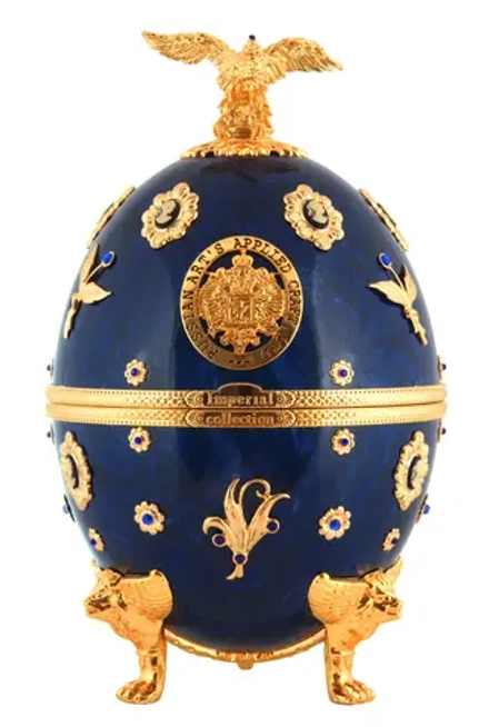 Водка Imperial Collection Fabergé Egg Blue Cameos, 0.7 л, в бархатной п/к