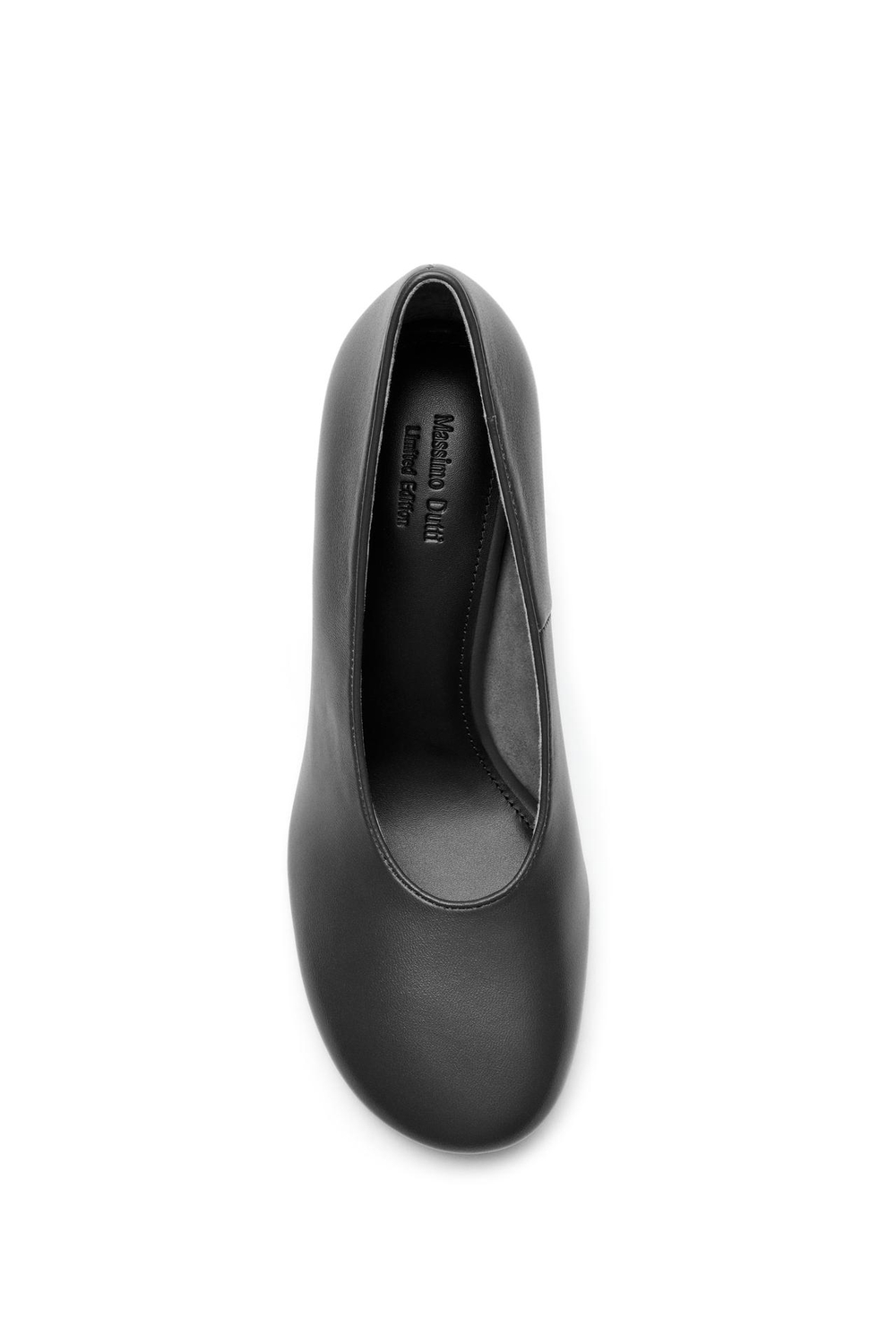 Massimo Dutti Кожаные туфли на высоком каблуке - Limited Edition, серый