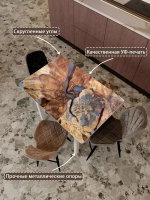 Обеденный стол "Годовые кольца" 100x70 см