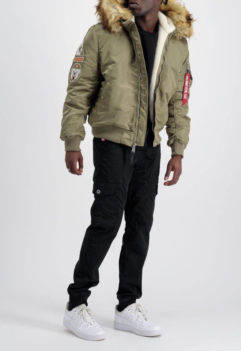Куртка утепленная мужская ALPHA INDUSTRIES MA-1 Hooded Arctic