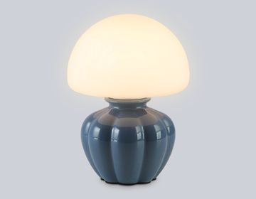 Настольная лампа 1*G9 LH53248 GB/WH серо-синий/белый High Light Ceramo Modern Ambrella