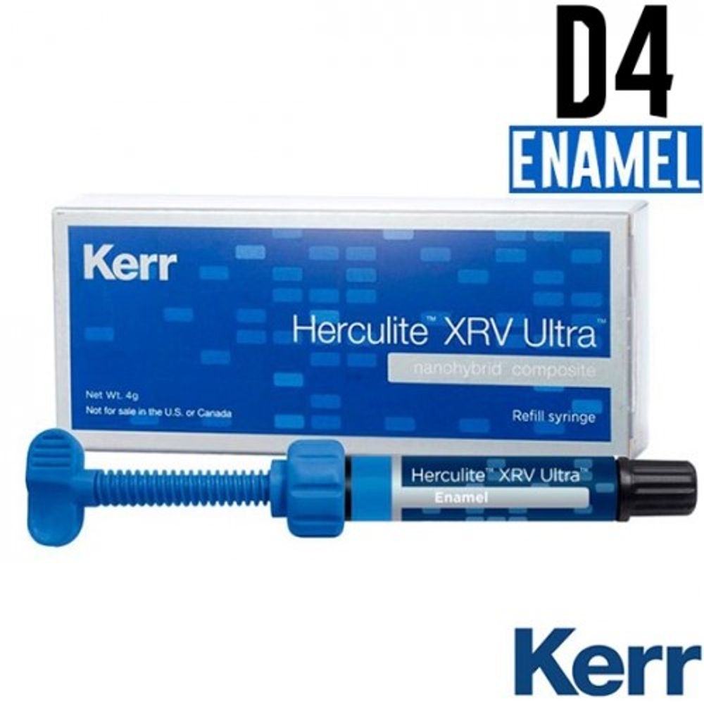 Herculite XRV Ultra Enamel D4, шприц 4гр, наногибридный композит