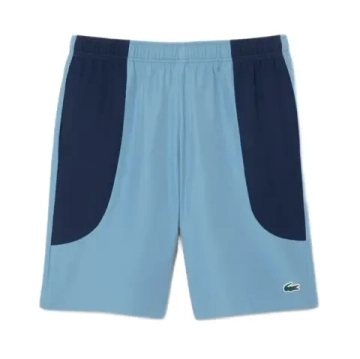 Мужские теннисные шорты Lacoste Water Repellent Colour Block Sport - aral/navy blue