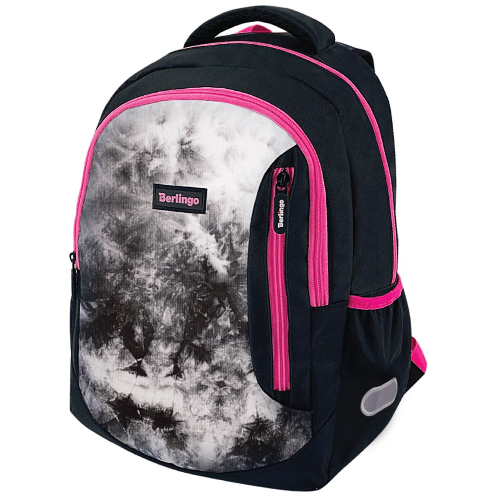 Рюкзак Berlingo Boom Black-pink style 38,5х29х12см, 630 гр., 2отд. 3карм, с эргономичной спинкой