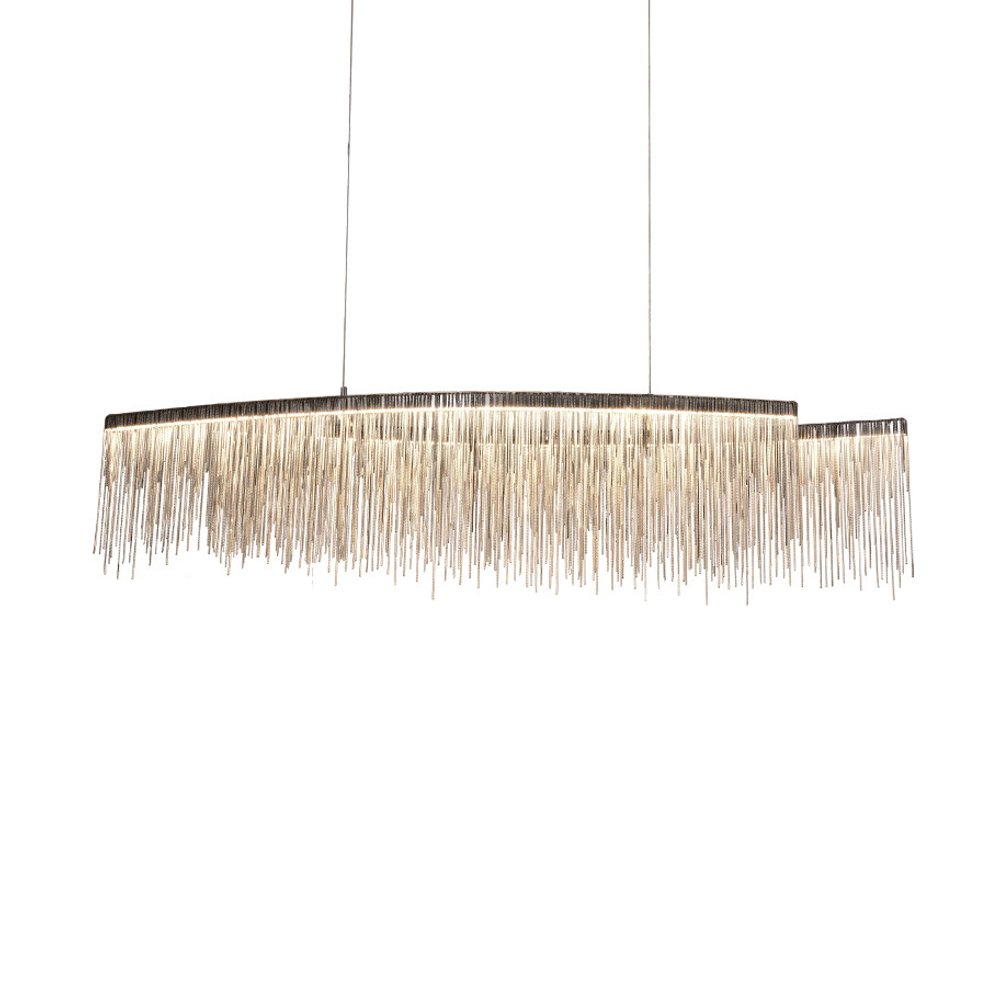 Pendant design lamp Waterfall  L120 (Silver)