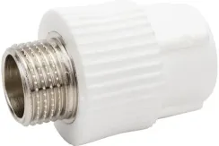 Муфта TEBO сварка НР 20*1/2" белая 35161