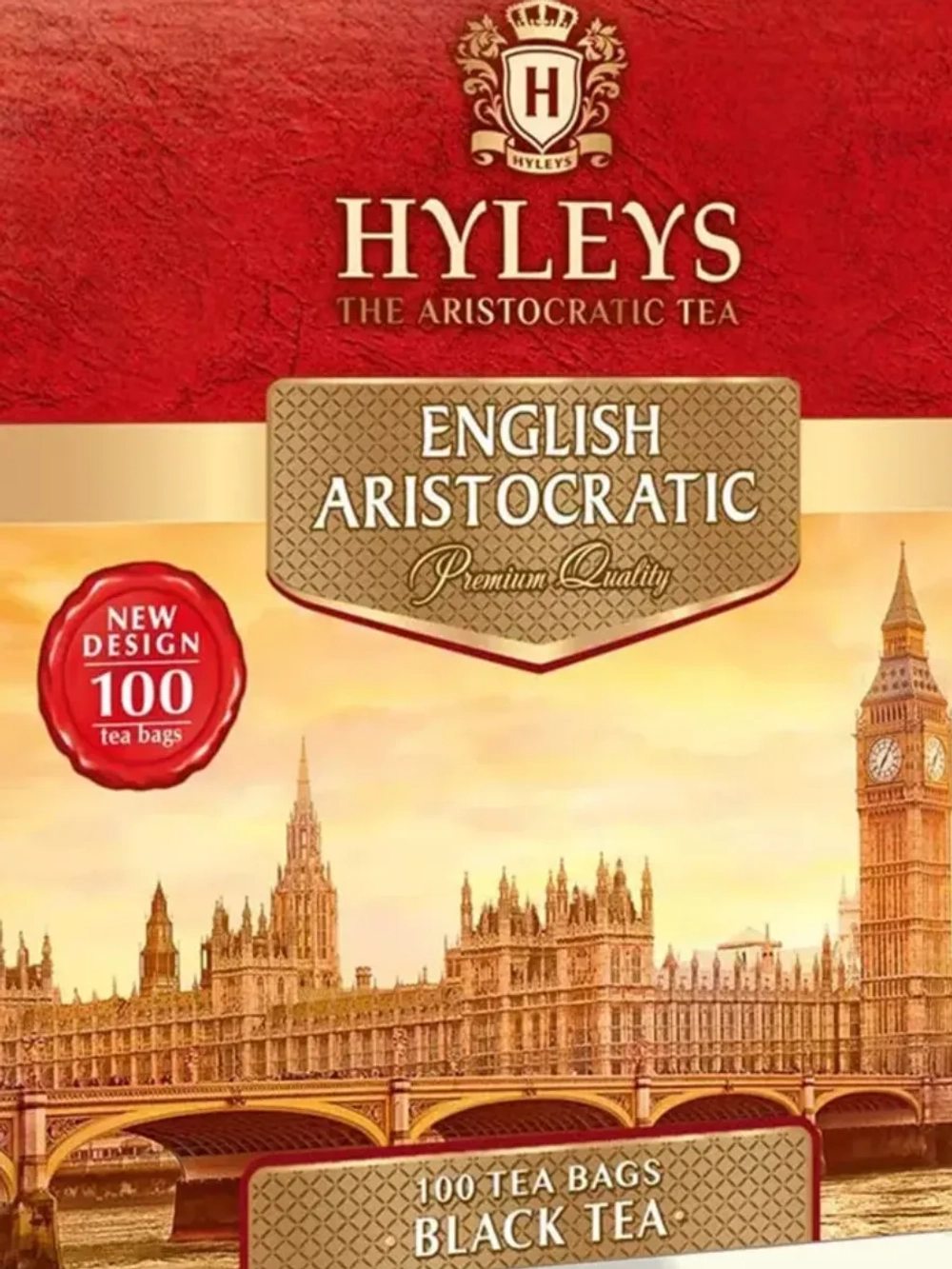 Чай черный Hyleys Английский Аристократ 100 пакетиков