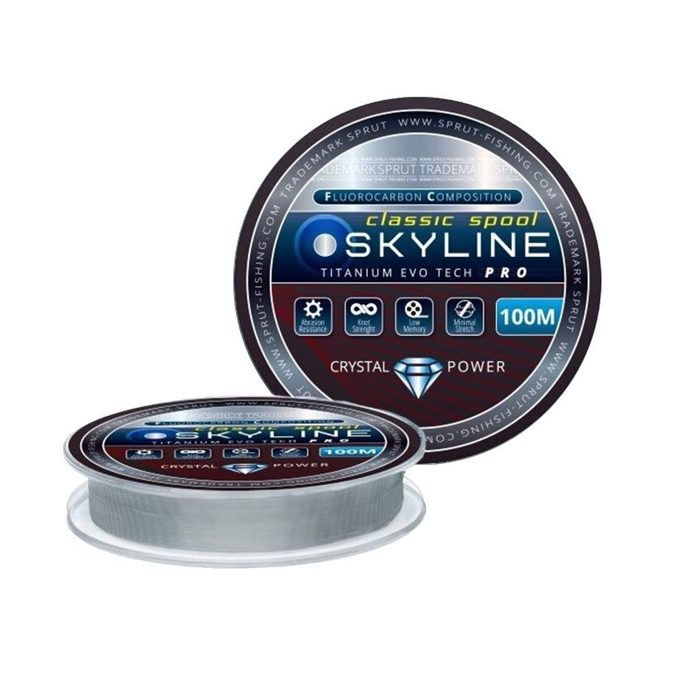 Леска для рыбалки Sprut SKYLINE EvoTech CLASSIC Titan (0,205mm/100m), 1 штука