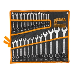 Ключи комбинированные, набор 25пр. (6-32мм) ISMA ISMA-5261PD
