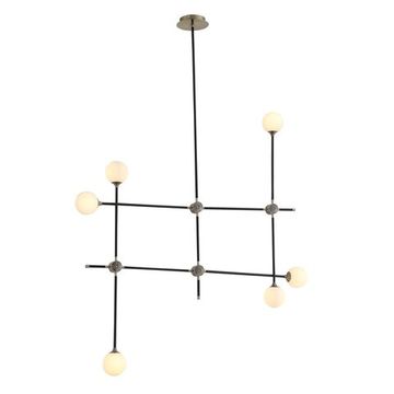 Светильник подвесной 6*G9 SL429.403.06 чёрный Bastoncino ST-Luce