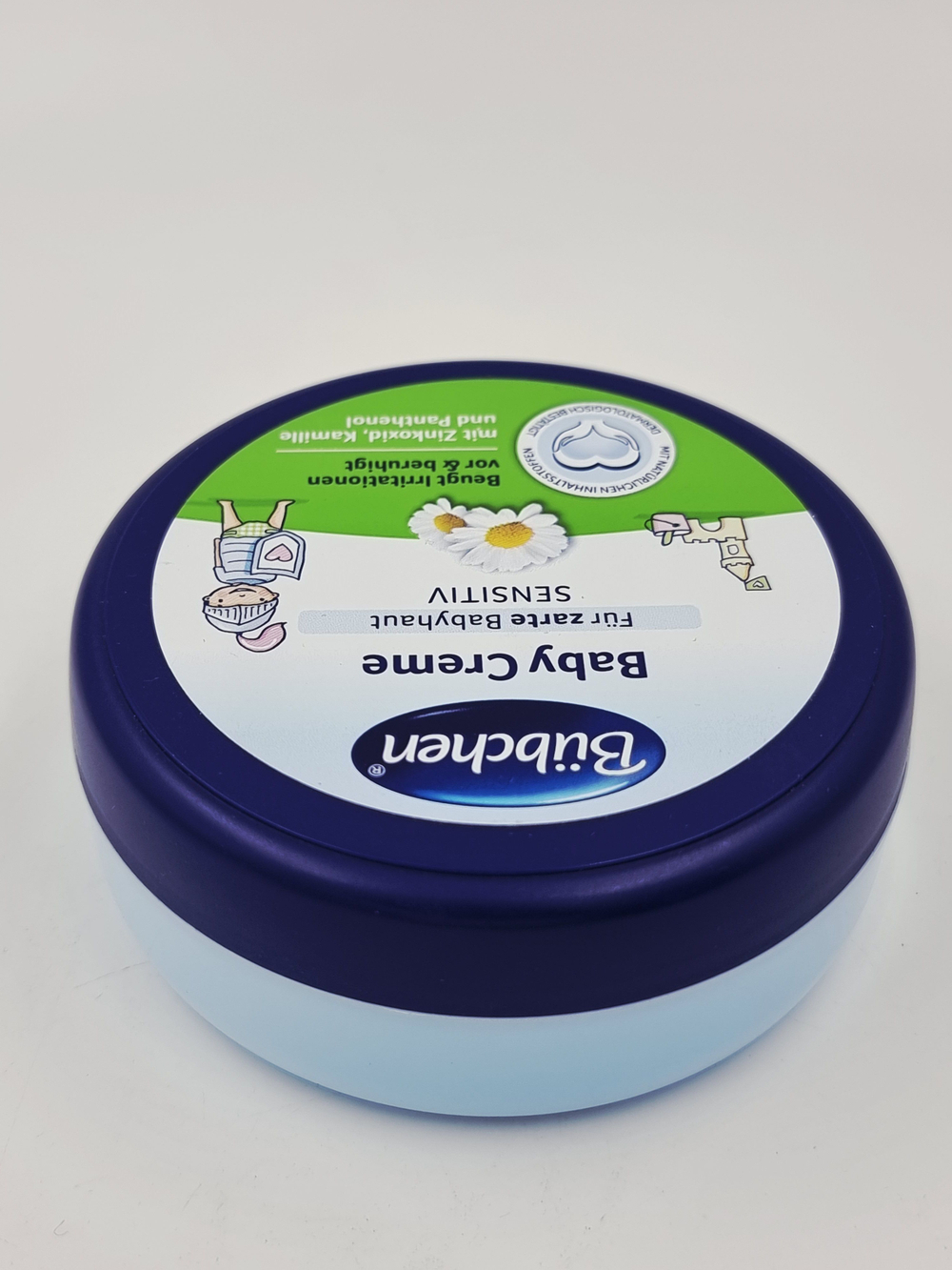 Крем Bubchen Sensitiv, для чувствительной кожи, с цинком, экстрактом ромашки и пантенолом, 150 мл (Германия)
