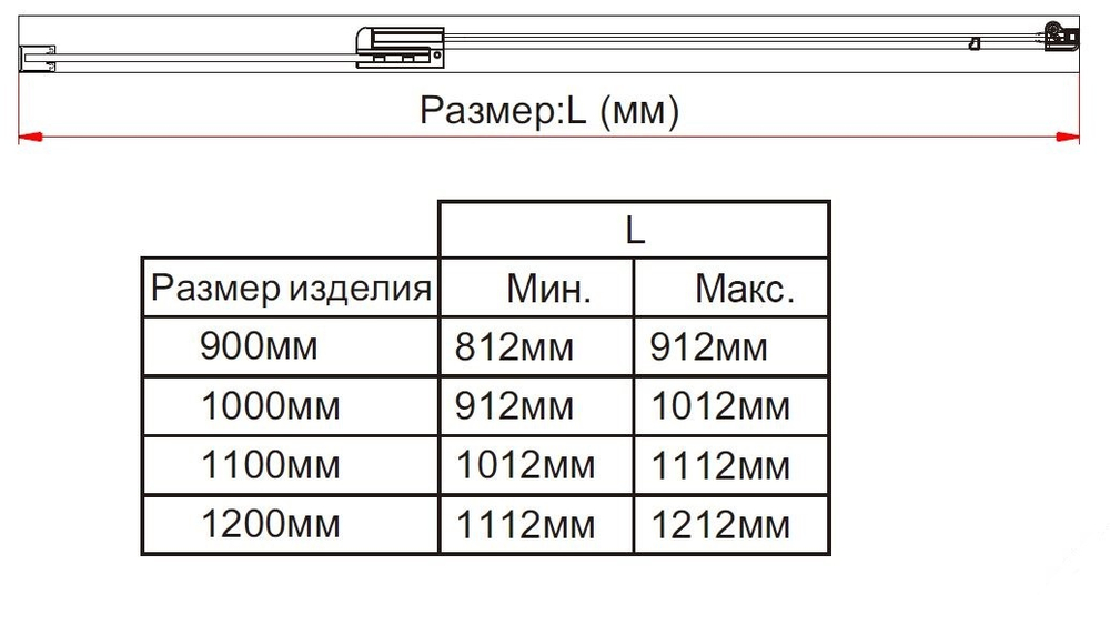 Душевая дверь Экстра (Extra) VDP-1E8090CLGM, 800/900, вороненая сталь, стекло прозрачное,