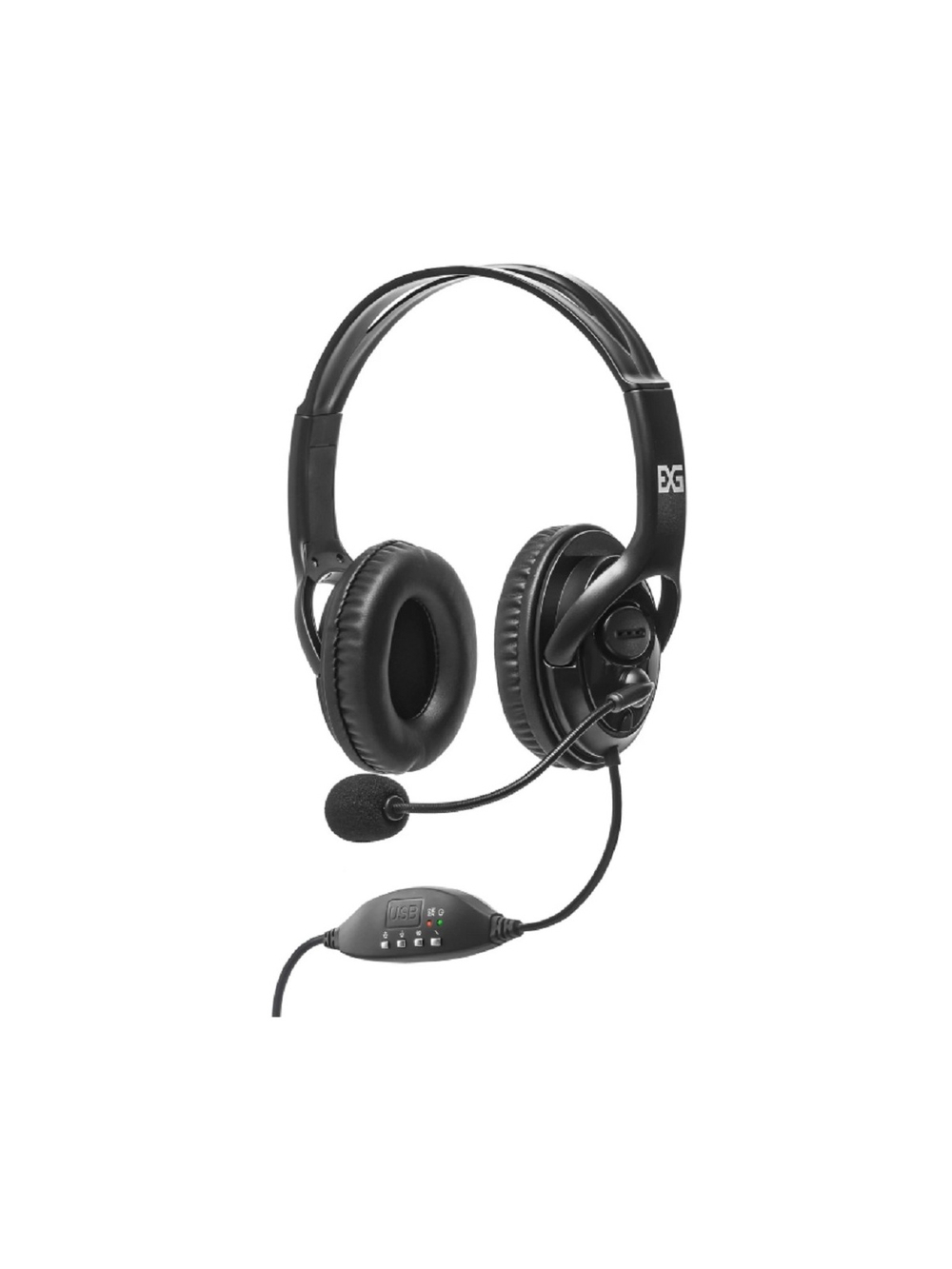 ExeGate 960 USB STEREO EX294417RUS (USB, динамик 40 мм, 20-20000Гц, длина кабеля 2м, управление громкостью и пр. на кабеле, Color box)