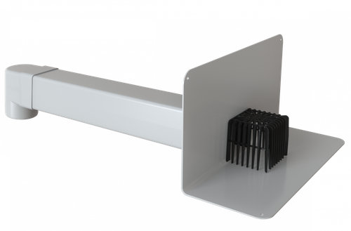 ПВХ воронка парапетная 100х100 Fachmann VC-PVC L650
