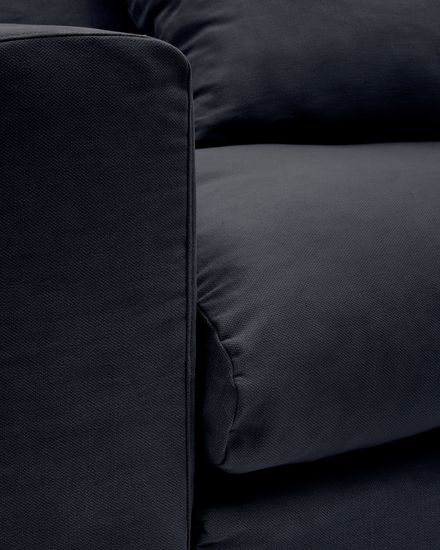 Nora La Forma Диван 3-х местный со съемным чехлом серо-антрацитовый