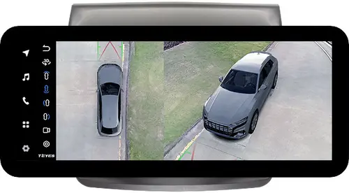 Магнитола для Mitsubishi L200 4 2006-2015, Pajero Sport 2 2008-2015 (штатная КЗВ) - Teyes LUX ONE 360 монитор 12.3" 2K QLED на Android 10, Быстрая, CarPlay, 4G SIM-слот, 4 камеры в комплекте