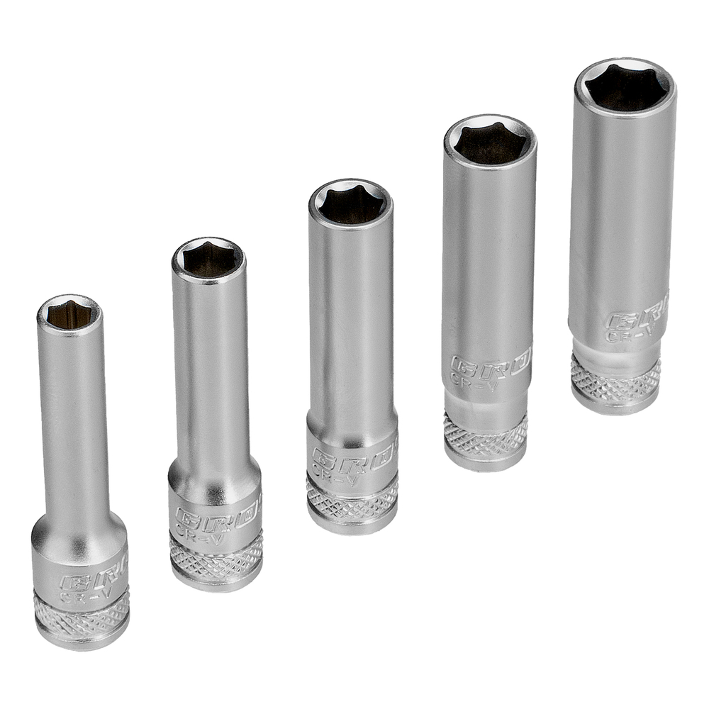 Набор инструментов, 1/4", 1/2", CrV, 120 зубьев, 76 предметов Gross
