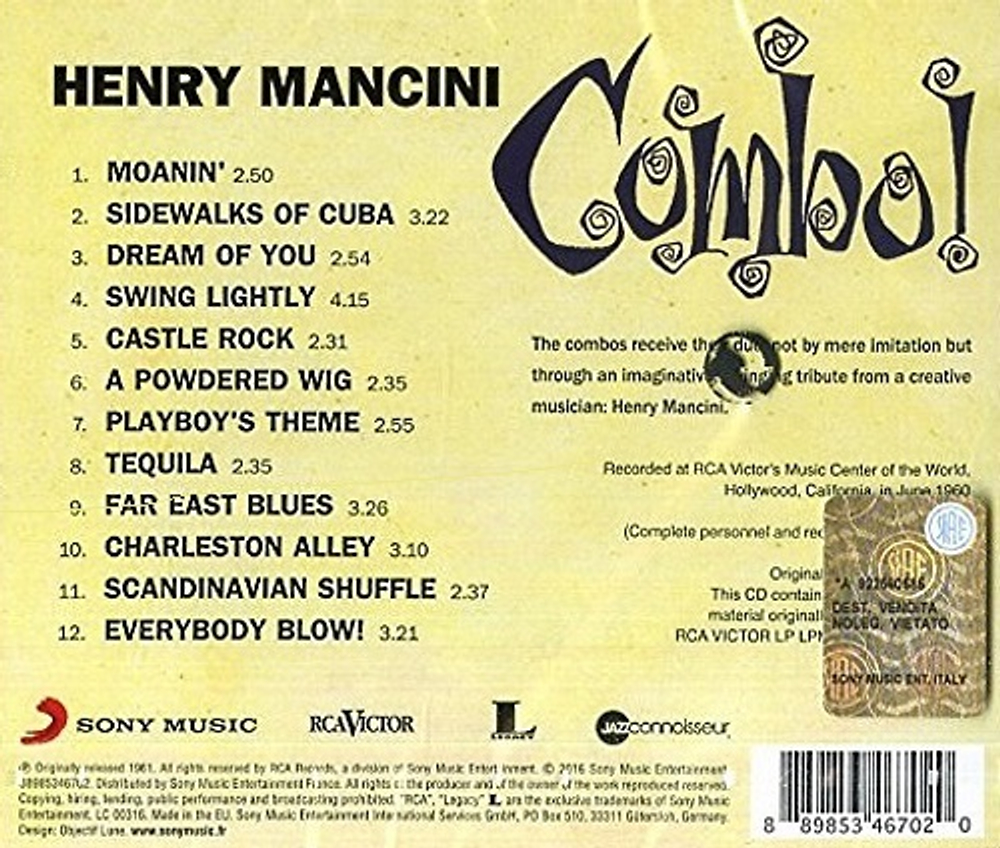 Henry Mancini / Combo! (CD)