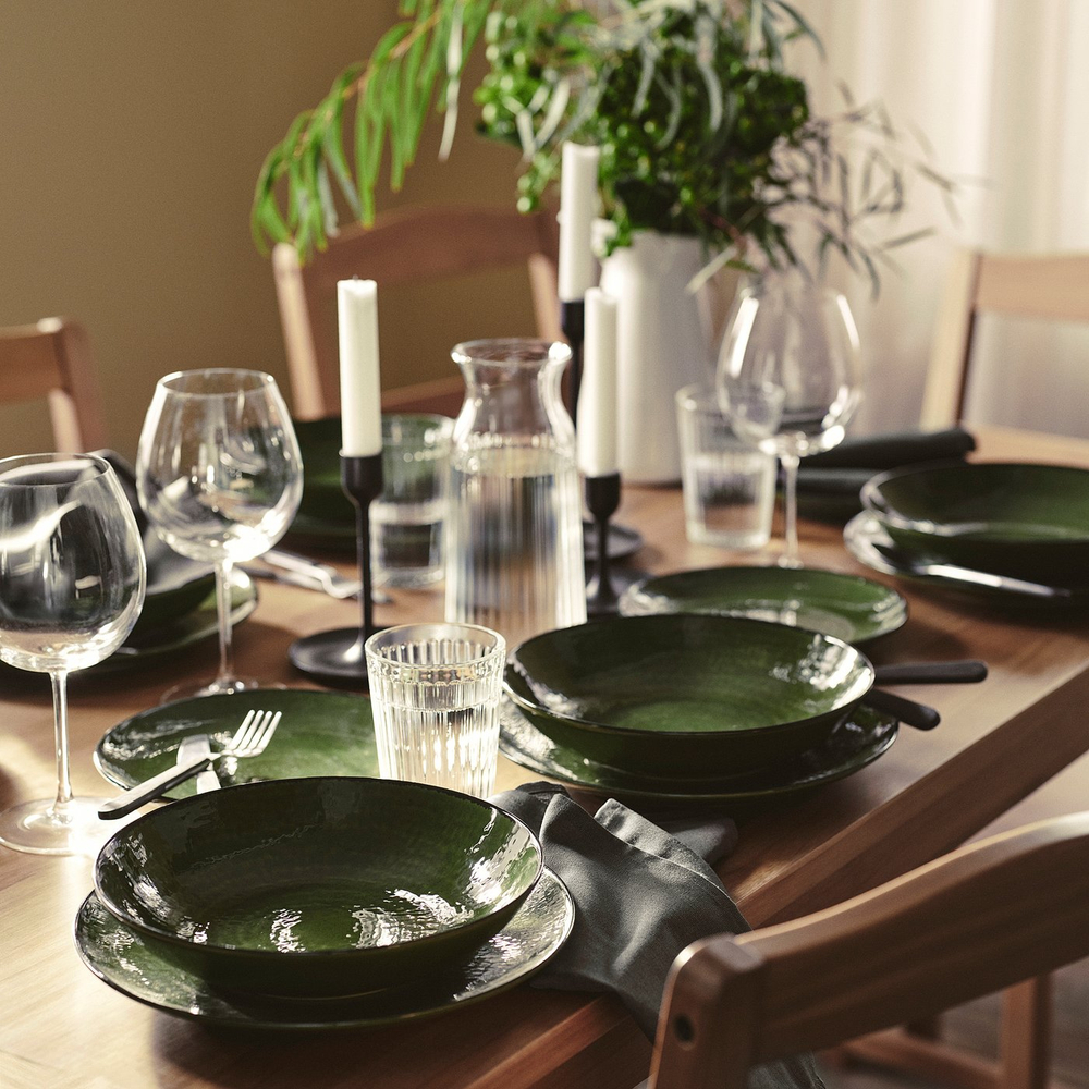 IKEA PELARKAKTUS  (ИКЕА ПЕЛАРКАКТУС)  -  Тарелка глубокая - зеленый 23 см