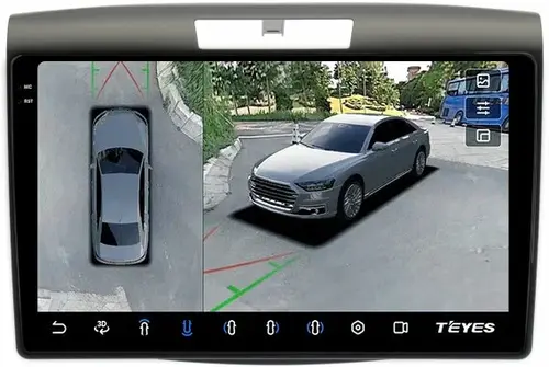 Магнитола для Honda CR-V 4 2012-2016 (маленькая рамка 9) - Teyes CC3-2K-360 на Android 10, Быстрая, 2K QLED, CarPlay, 4G SIM-слот, 4 камеры в комплекте