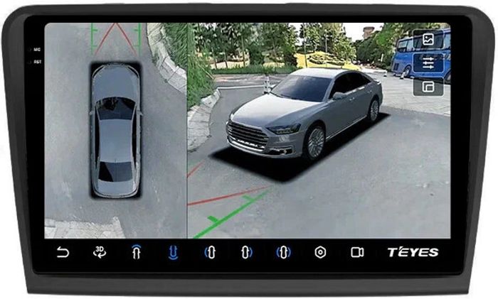 Магнитола для Skoda Superb 2008-2014 B6 - Teyes CC3-2K-360 на Android 10, Быстрая, 2K QLED, CarPlay, 4G SIM-слот, 4 камеры в комплекте