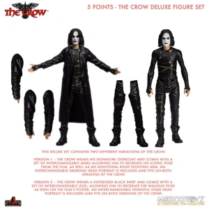 Фигурка Ворон — Mezco 5 Points The Crow Deluxe Set