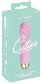 Розовый мини-вибратор Cuties 2.0 - 12,5 см.