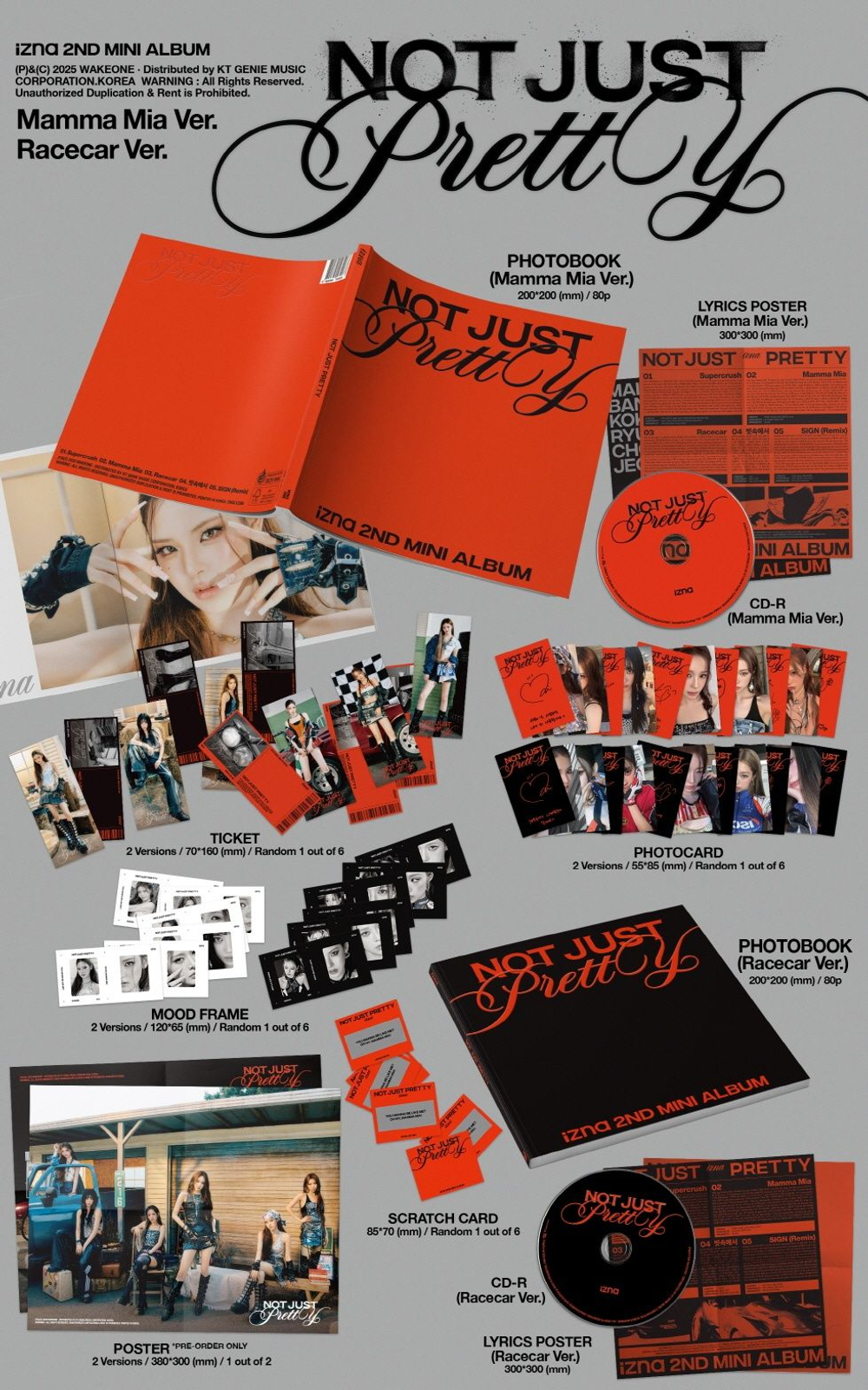 Альбом izna - NOT JUST PRETTY 2nd Mini Album PHOTOBOOK 2 Version SET