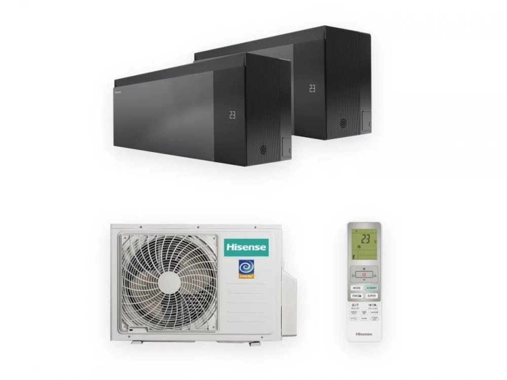 Мульти сплит-система Hisense SENSATION Black на 2 комнаты (20+20 кв.м.)