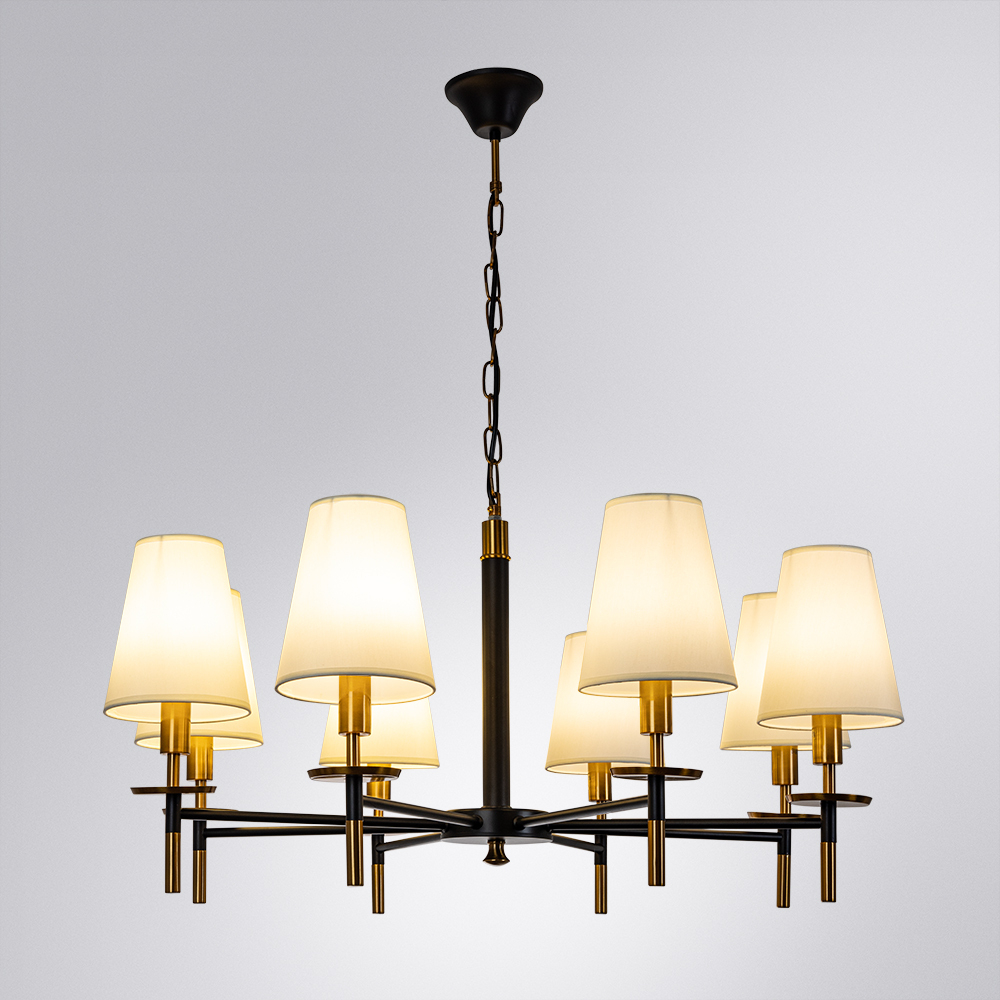 Подвесная люстра Arte Lamp RICCARDO A4075LM-8BK