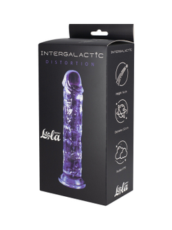 Прозрачный дилдо Intergalactic Distortion Purple