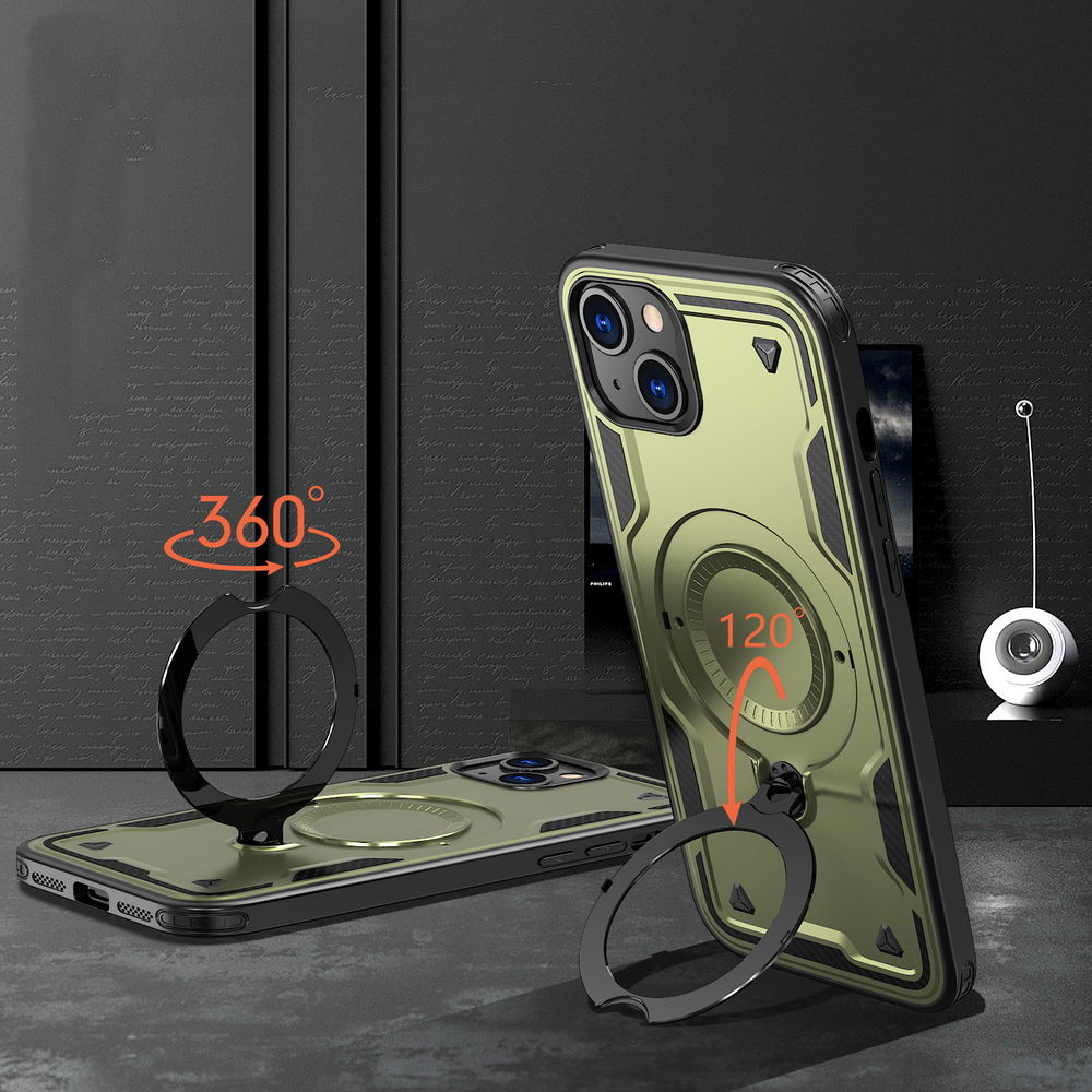 Чехол Magneto Case с кольцом для iPhone 15 Plus