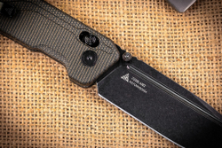 Складной нож SRM Rubik Large Satin сталь 10Cr15CoMoV рукоять Black Micarta (7228L-MB)