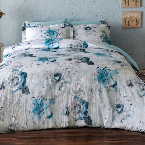 Постельное белье DONNA синий  TIVOLYO HOME Турция