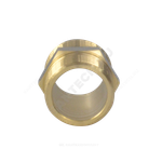 Ниппель латунь никель Ду 15 (1/2") НР 9022 ГОСТ 32585-2013 Aquasfera 9022-01