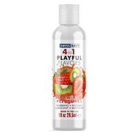 Массажный гель 4в1 с ароматом клубники и киви Swiss Navy Playful Flavors Straw-Kiwi Pleasures 29,5мл