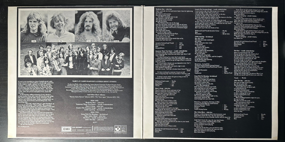 Barclay James Harvest ‎– Barclay James Harvest And Other Short Stories (Англия 1974г.)