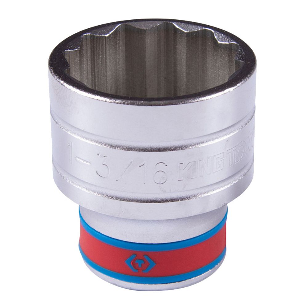 KING TONY (433038S) Головка торцевая стандартная двенадцатигранная 1/2", дюймовая 1-3/16"