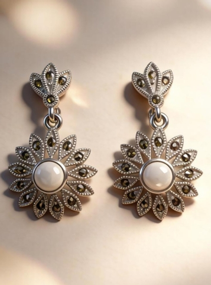 Ювелирные серьги из серебра 925 пробы