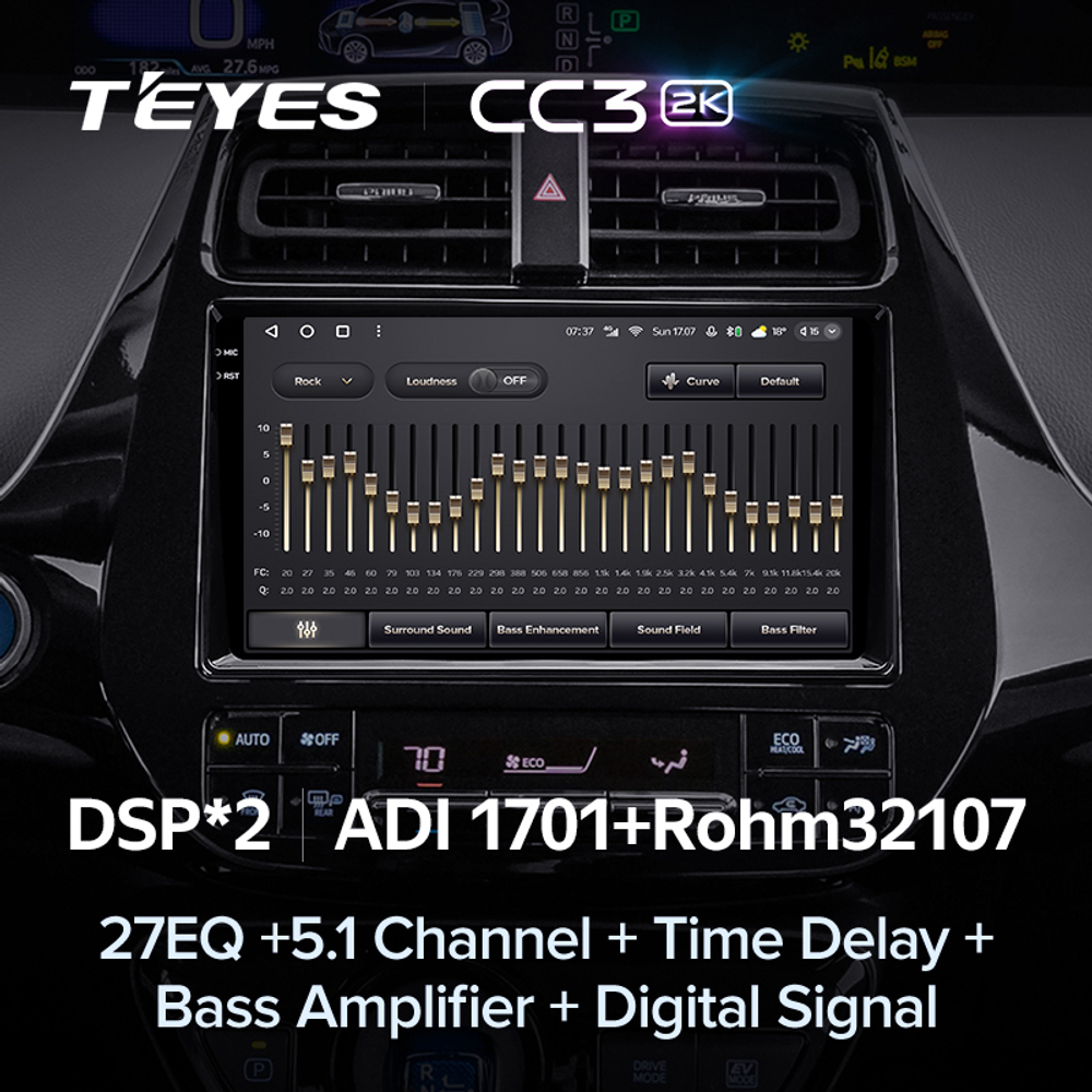 Teyes CC3 2K 9"для Toyota Prius 2015-2020