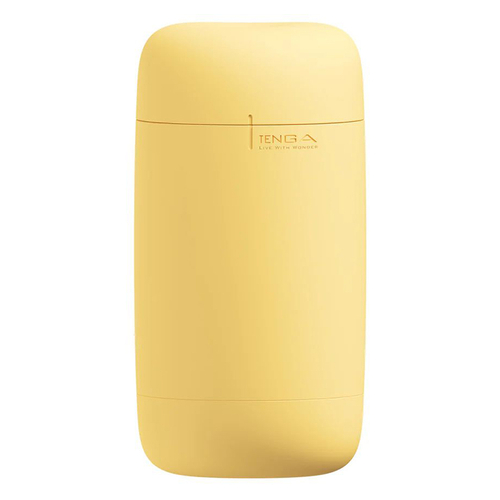 Желтый мастурбатор 16,5см Tenga Puffy Custard Yellow PUF-004