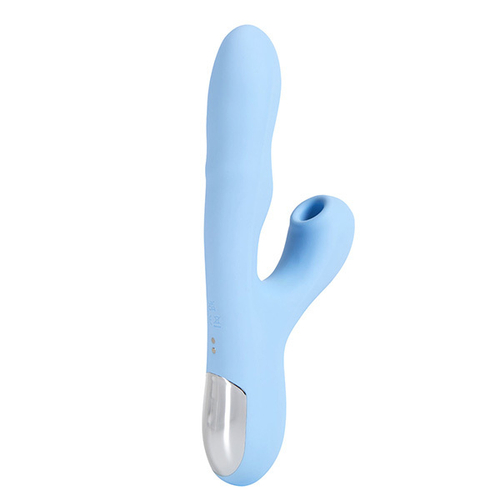 Голубой вибратор-кролик 22,7см с ротацией, вакуумом и подогревом BeYourLover Rosubi Wavey Rotating & Suction Vibrating BA564A