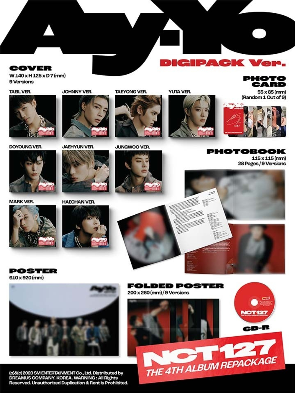 [Альбом] NCT 127 - Ay-Yo (Digipack Ver.)