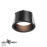 359233 SPOT NT23 536 черный Светильник встраиваемый светодиодный IP20 LED 6W 220V 360Лм 3000К TRAN