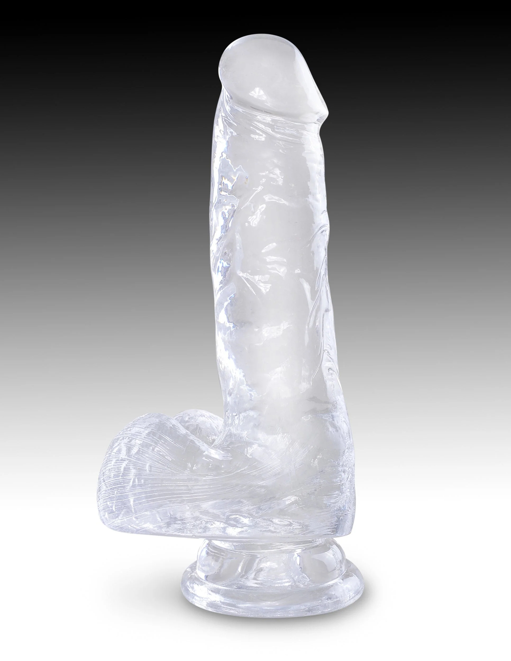 Фаллоимитатор King Cock Clear 6" Cock with Balls Pipedream 575220PD